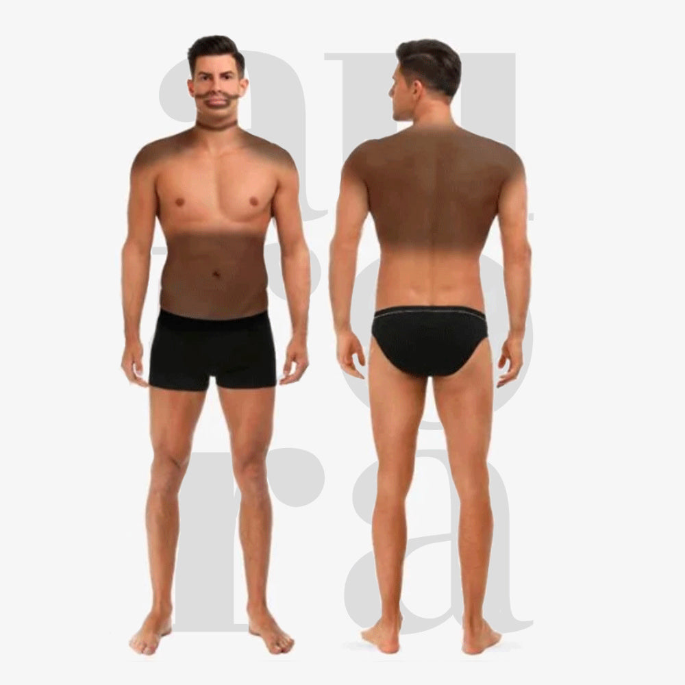 Definición de barba + Hombros + Abdomen + Media espalda Hombre